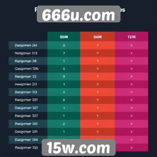 Comparativo entre 666u.com e plataformas concorrentes